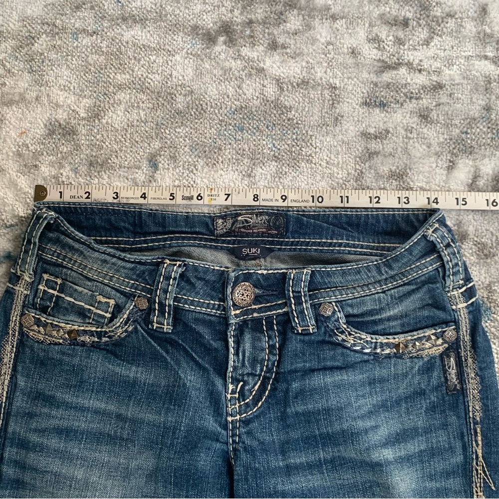 SILVER JEANS CO Suki Straight Leg Jeans | Low Rise | Size 26 /32 - Picture 6 of 16